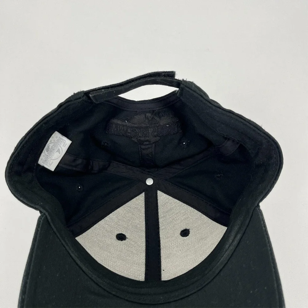 Universal Studios Mens Black Embroidered Logo Adjustable Baseball Cap Hat